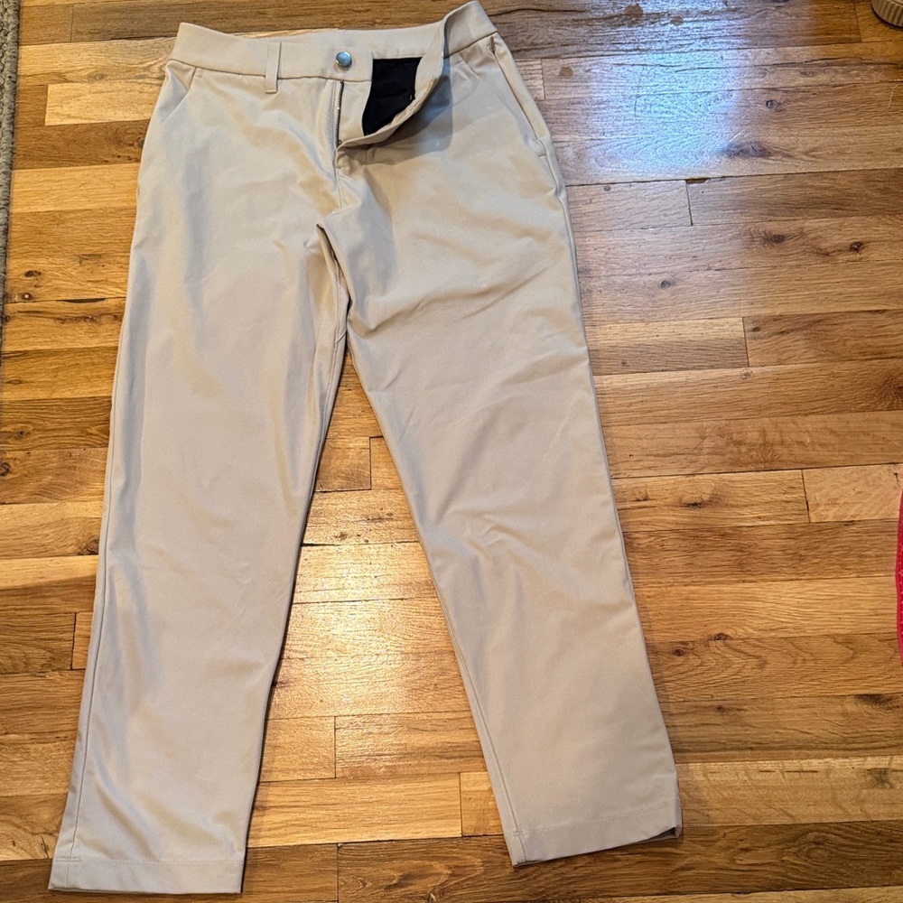 Men's Lululemon ABC Pants size 28 in Tan-incredible feel and fit MINT condition